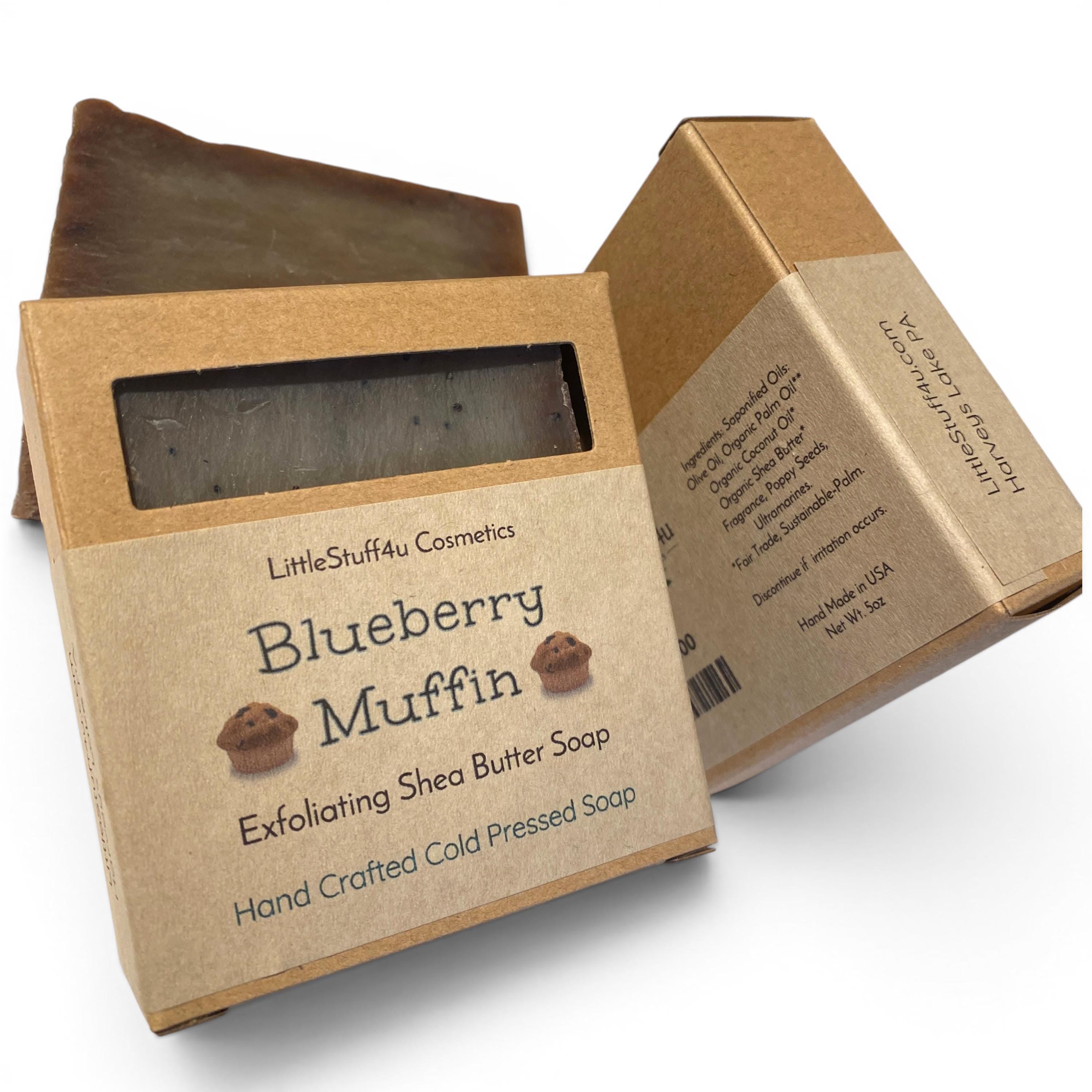 Natural Soap Bar | BLUEBERRY MUFFIN Exfoliating Scrub