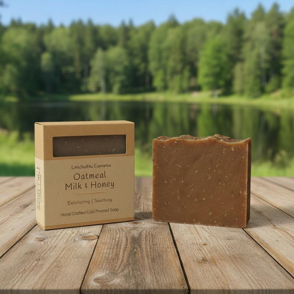 Natural Soap Bar | Oatmeal Goat Milk &amp; Honey
