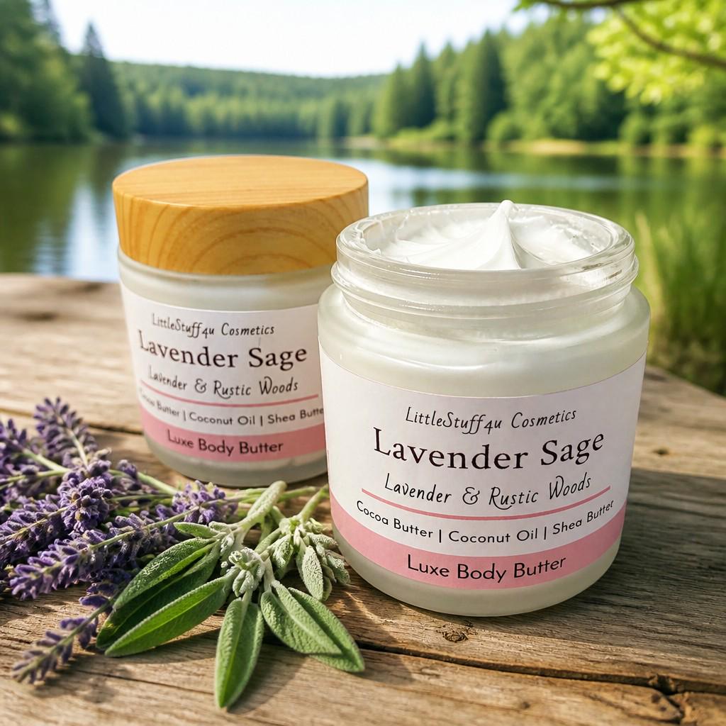 Natural Body Butter | Lavender &amp; Sage
