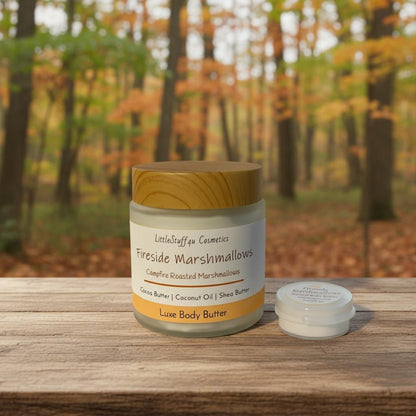 FIRESIDE MARSHMALLOWS | Natural Body Butter | Glass Jars