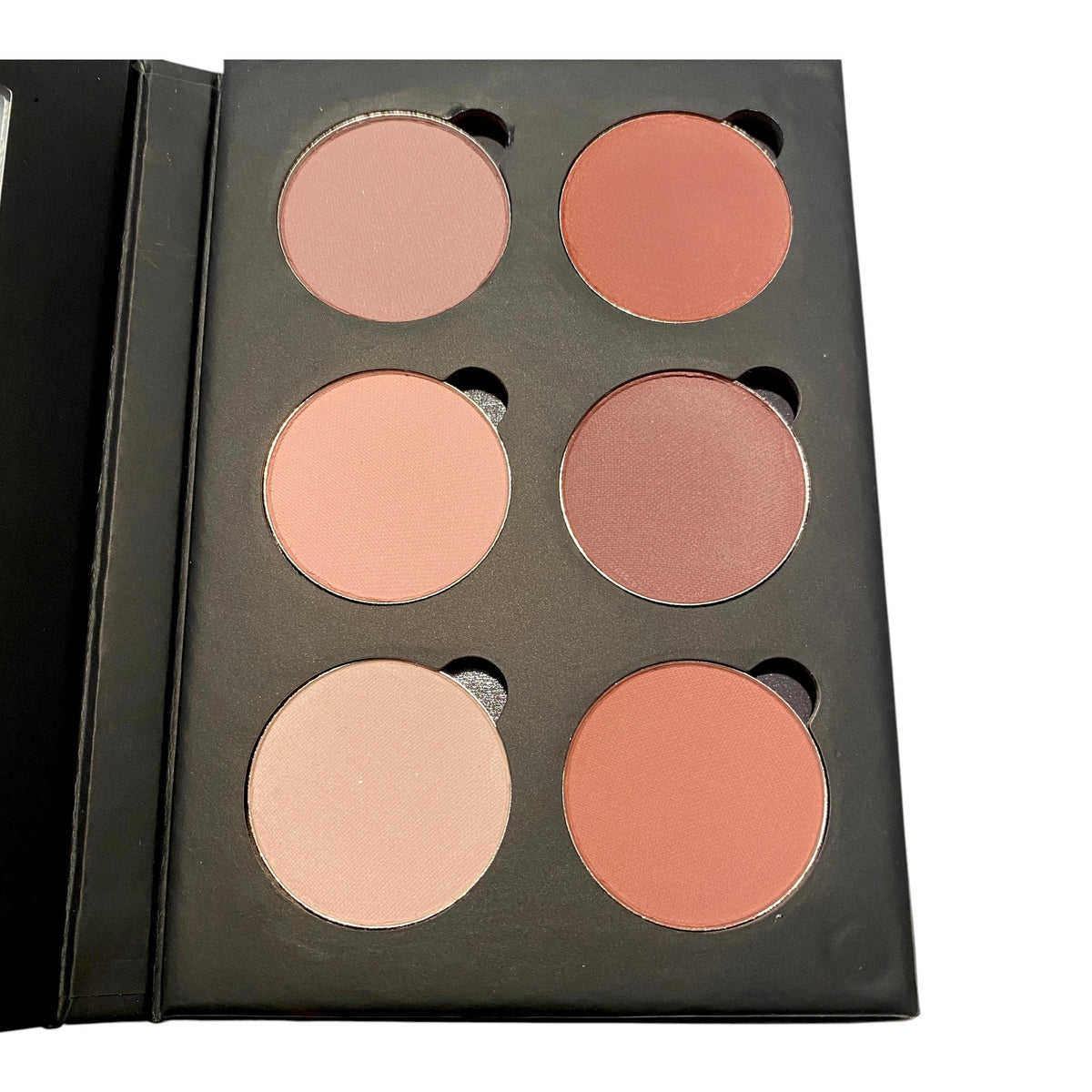 6 Shades Pressed Eye Shadow Black Palette | PETALS &amp; CLAY