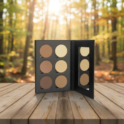 6 Shades Pressed Eye Shadow Black Palette | BARK &amp; BARLEY