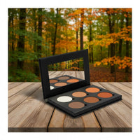 6 Shades Pressed Eye Shadow Black Palette | CACTUS CANYON