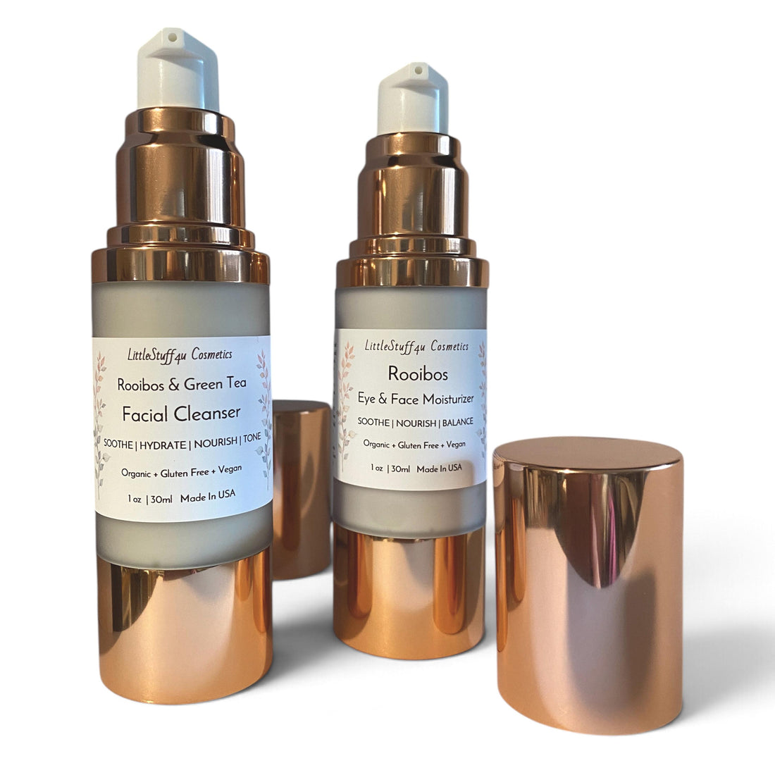 Duo ROOIBOS Cleanser &amp; Face Cream SET Rose Gold Special Edition