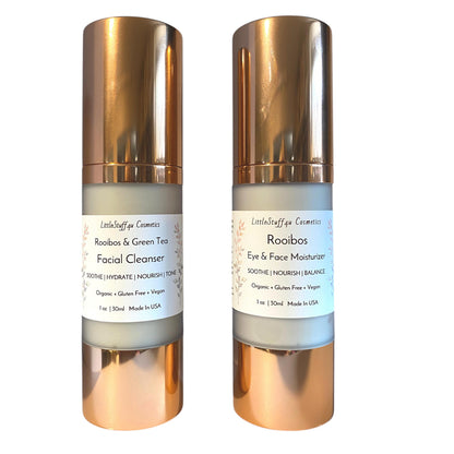 Duo ROOIBOS Cleanser &amp; Face Cream SET Rose Gold Special Edition