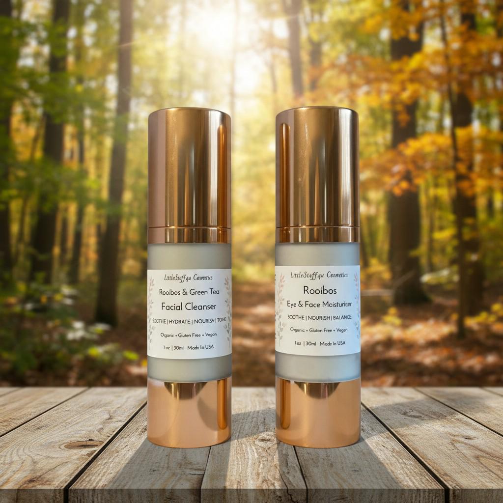 Duo ROOIBOS Cleanser &amp; Face Cream SET Rose Gold Special Edition