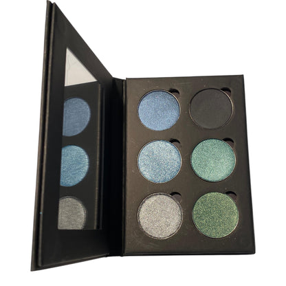 STORMY RIVER 6 Shades Pressed Eye Shadow Black Palette