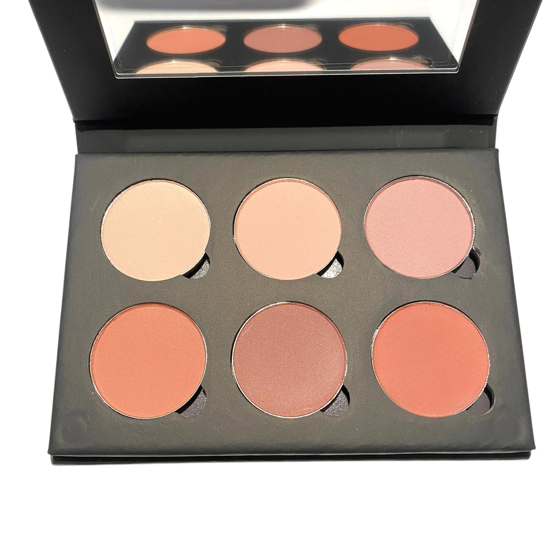 6 Shades Pressed Eye Shadow Black Palette | PETALS &amp; CLAY