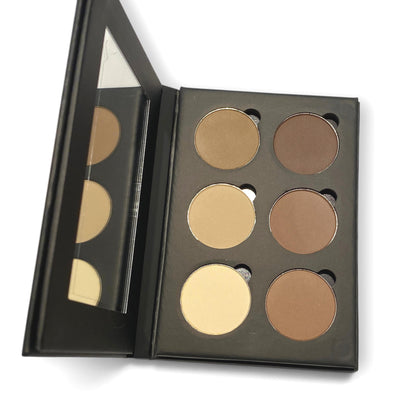 6 Shades Pressed Eye Shadow Black Palette | BARK &amp; BARLEY
