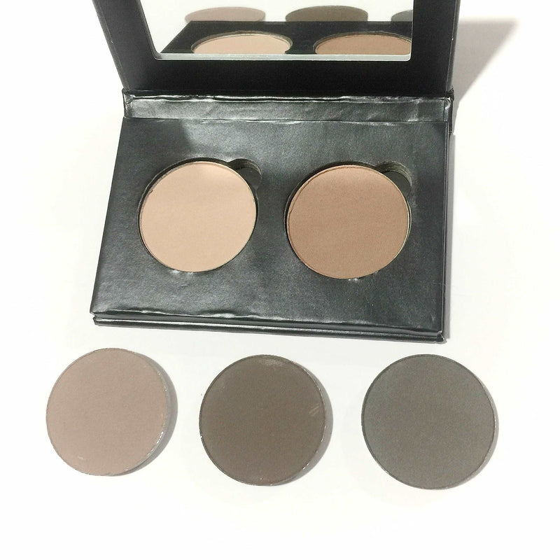 Organic Pressed Eye Brow Powder Duo - LittleStuff4u Minerals