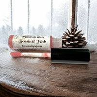 Organic Lip Gloss | Seashell Pink