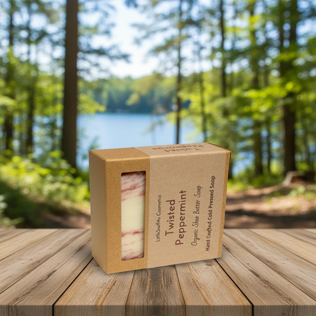 Natural Soap Bar | Twisted Peppermint