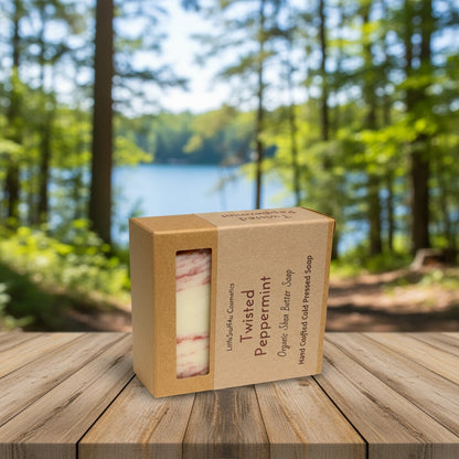 Natural Soap Bar | Twisted Peppermint
