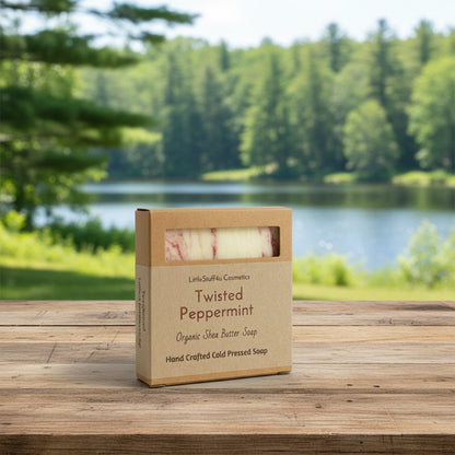 Natural Soap Bar | Twisted Peppermint