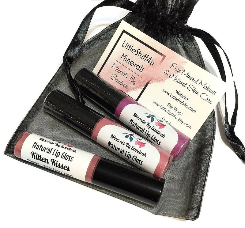 Organic Lip Gloss - Plum Wine - LittleStuff4u Minerals