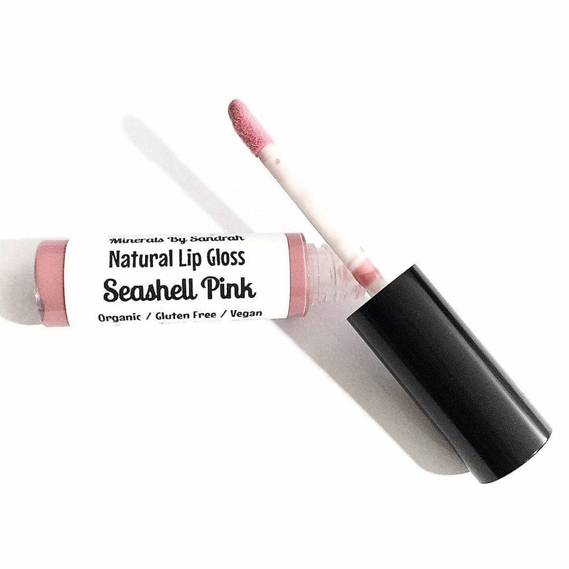 Organic Lip Gloss - Seashell Pink