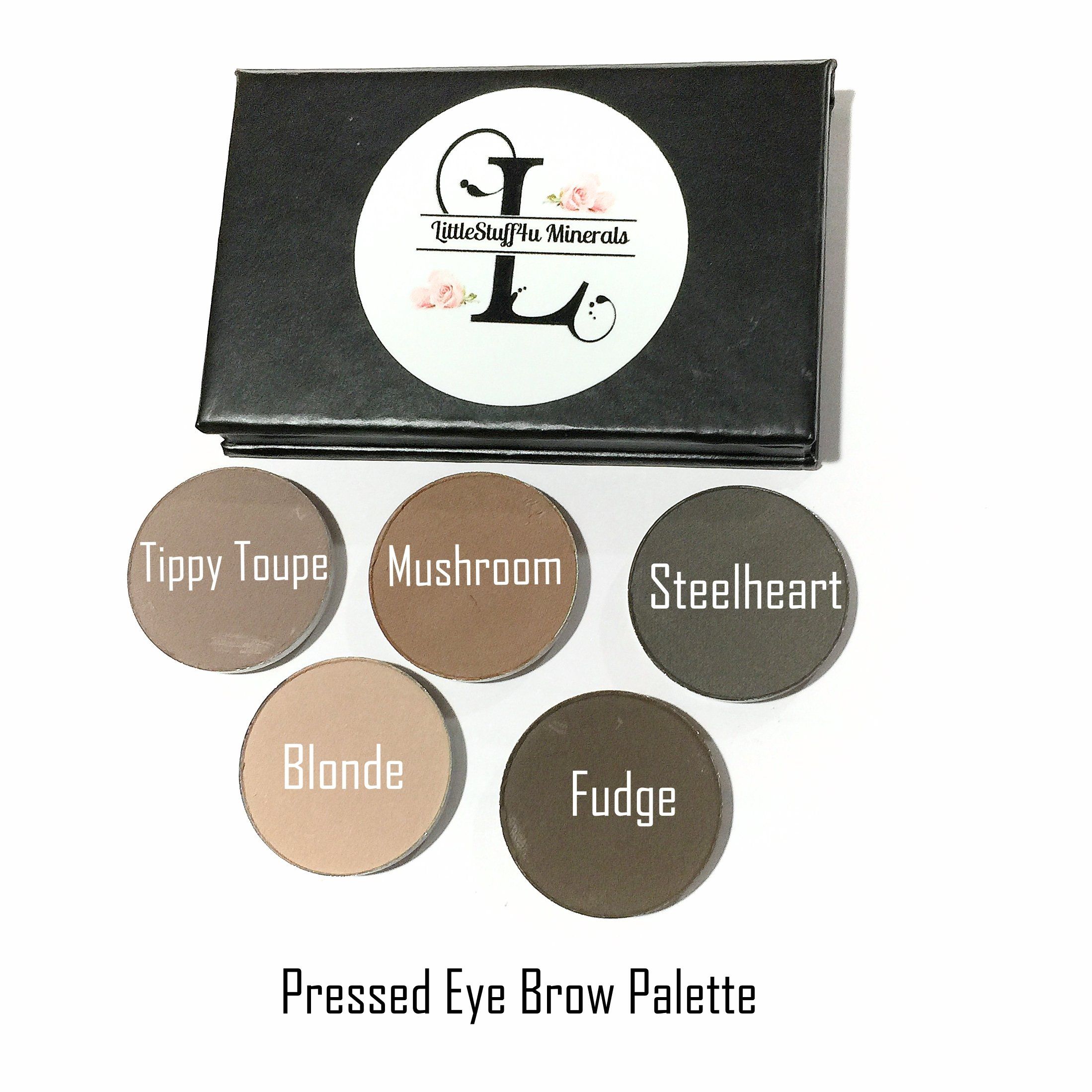 Organic Pressed Eye Brow Powder Duo - LittleStuff4u Minerals