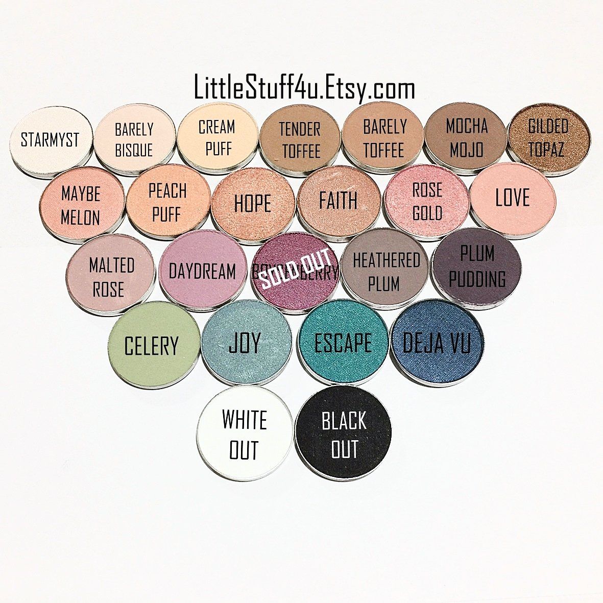 Pressed Eye Shadow Pan Refill - LittleStuff4u Minerals