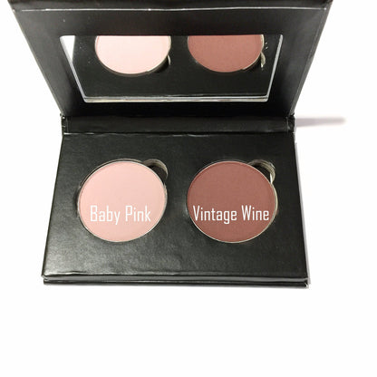 Pressed Eye Shadow Duo - Pink Wine